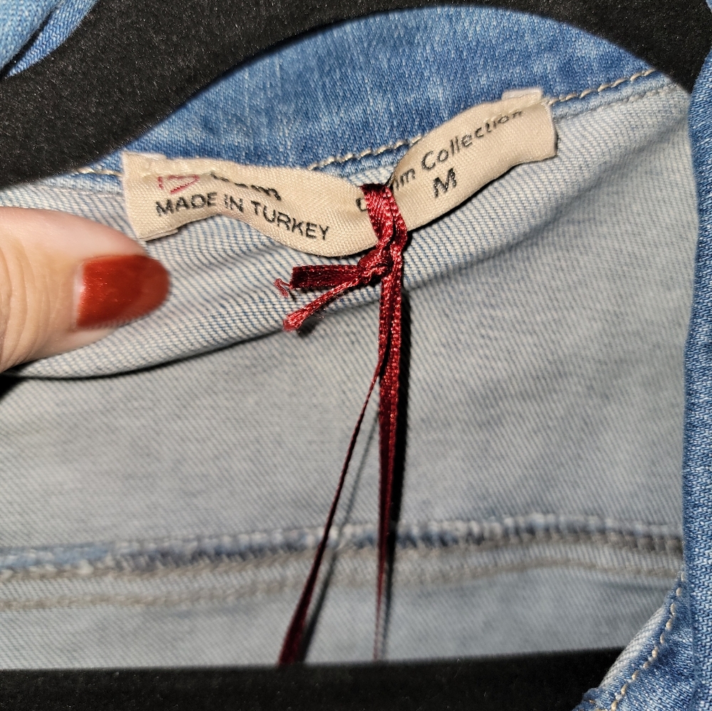 NWT Misses Sz M BSM Denim Jean Jacket - Picture 5 of 8